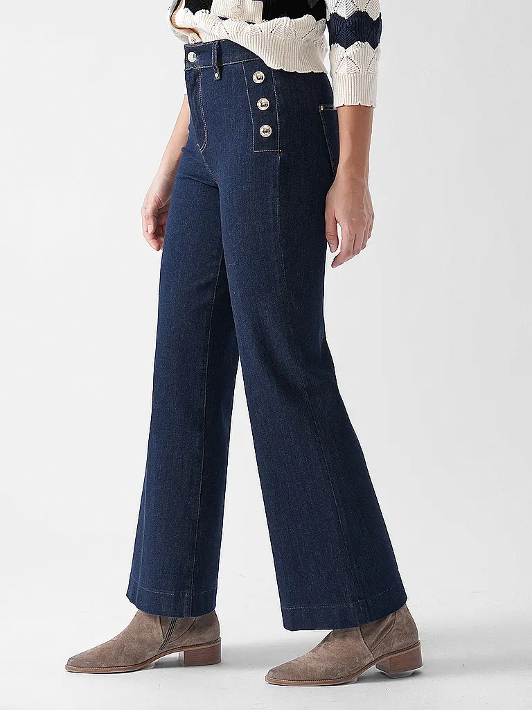 GUESS | Pantaloni business NEW FAYE | Blu scuro