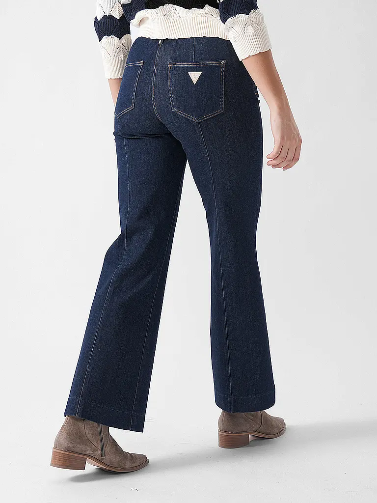 GUESS | Pantaloni business NEW FAYE | Blu scuro