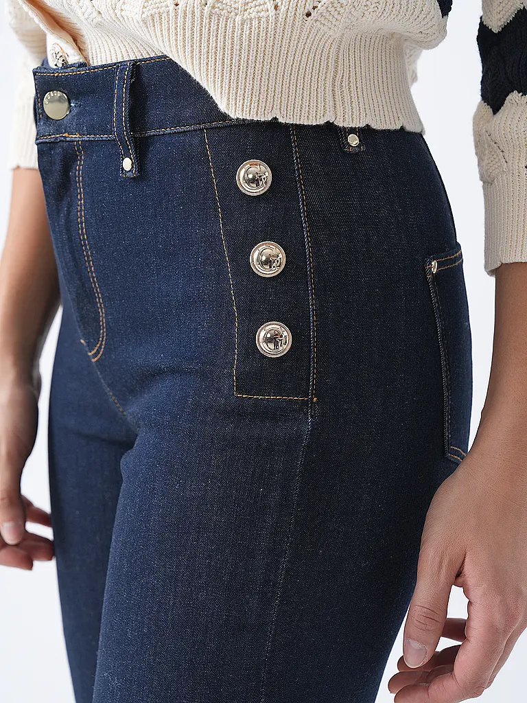 GUESS | Pantaloni business NEW FAYE | Blu scuro