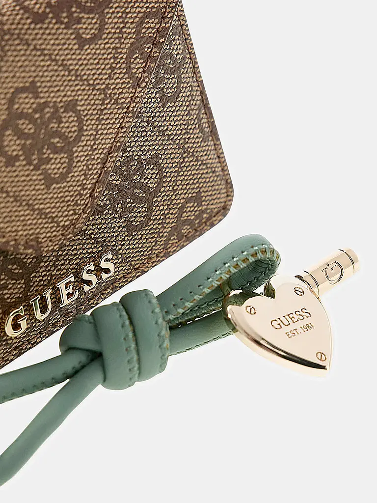 GUESS | Portachiavi - Porta carte
Marke: GUESS
Colore: mint
Categorie: Moda,Donna

Materiale: Fibra sintetica,Metallo
Motivo: All-over
Stile: Young Fashion,Glamour
Dettagli: Logo | 