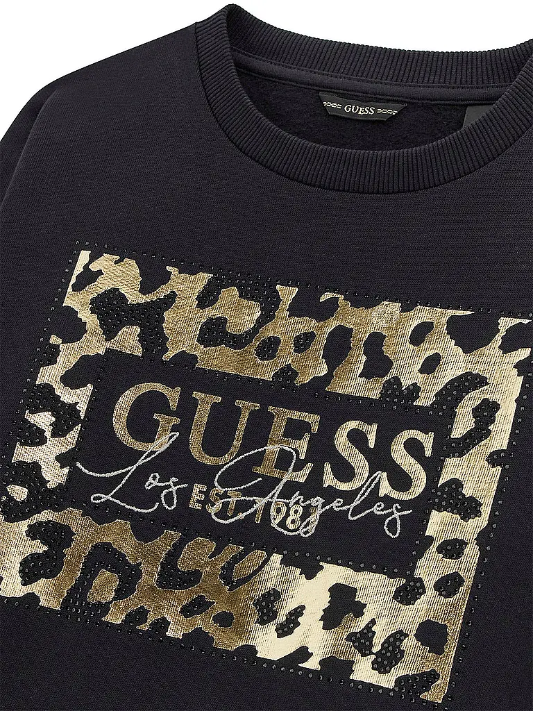 GUESS | Produktname: Maglione da ragazza
Marke: GUESS
Farbe: nero
Kategorien: Moda,Bambini,Ragazze
Ärmellänge: Manica lunga
Ausschnitt: Girocollo
Material: Felpa,Cotone
Musterung: Logo
Passform (Oberbekleidung): Regular
Stil: Young Fashion,Glamour |