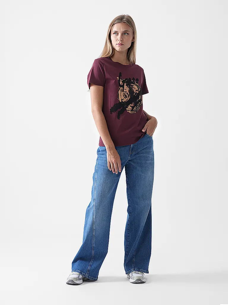 GUESS | T-Shirt | Rosso scuro