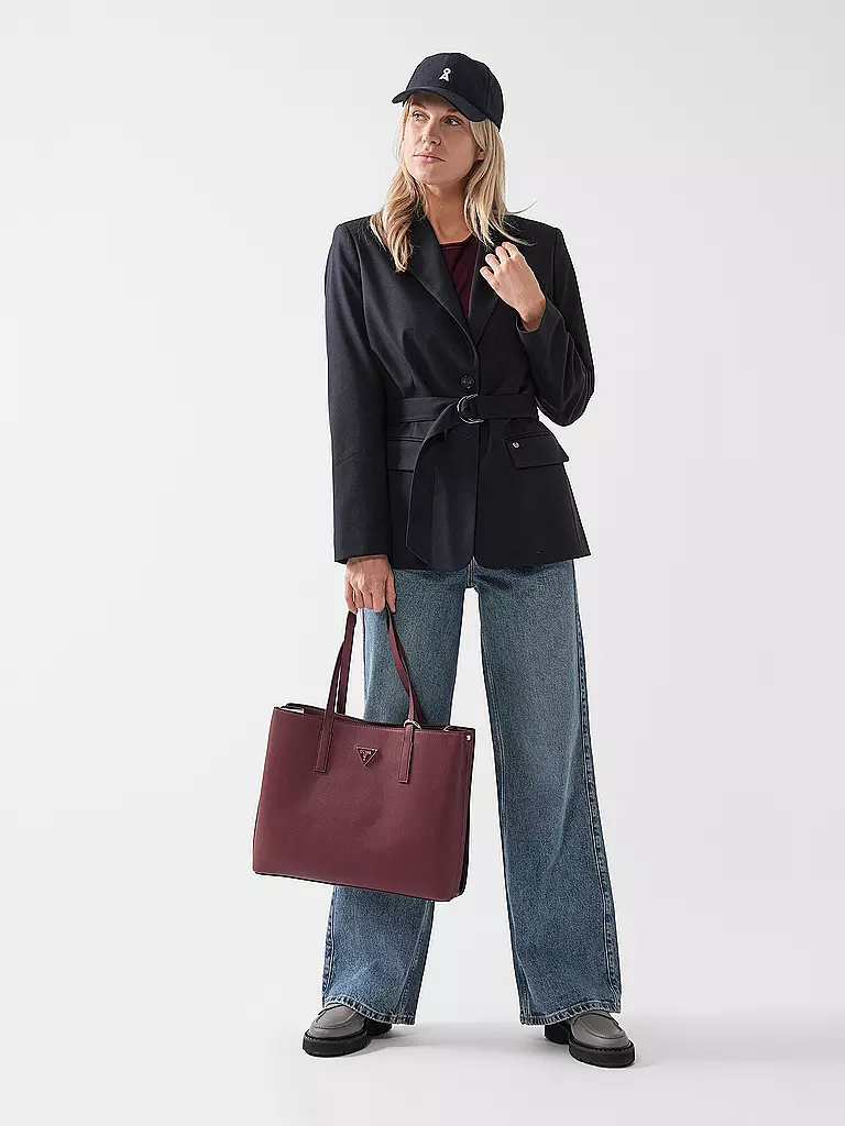 GUESS | Tasche - Shopper MERIDIAN  | Rosso scuro
