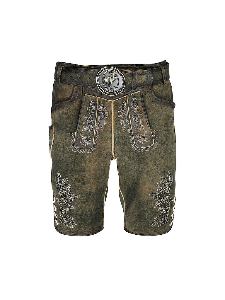 GWEIH & SILK Pantaloni in pelle tradizionali SAMUEL marrone | 44