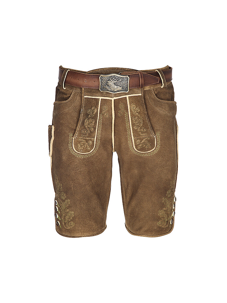 GWEIH & SILK Lederhose tradizionale Vitus cammello | 50