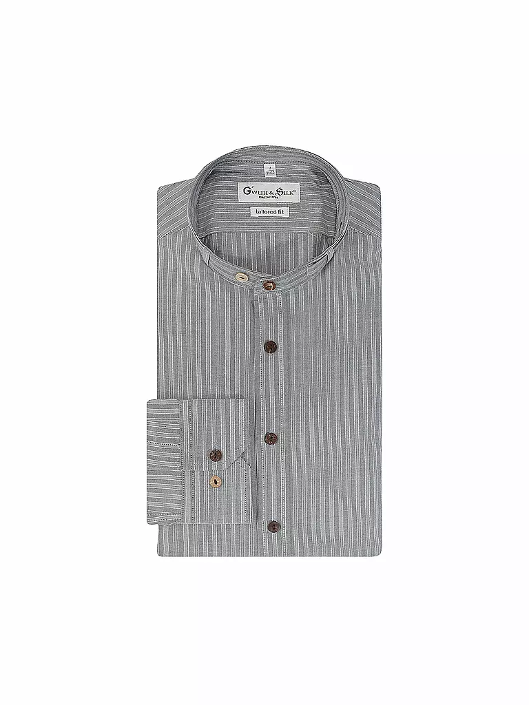 GWEIH & SILK | Camicia tradizionale EIBSEE | Grigio chiaro