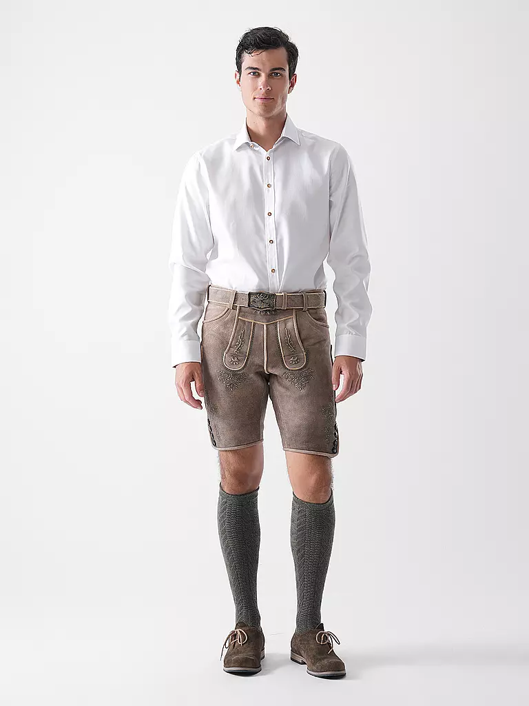 GWEIH & SILK | Camicia tradizionale Tailored Fit | Bianco