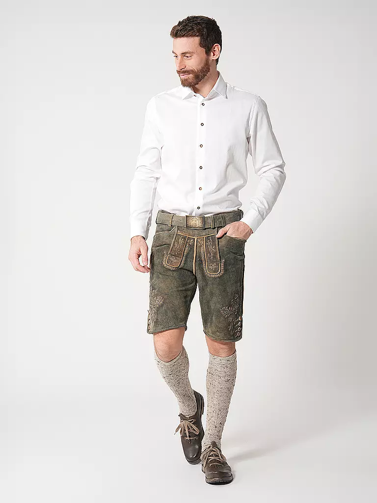 GWEIH & SILK | Camicia tradizionale WEISSENSEE con vestibilità moderna | Bianco