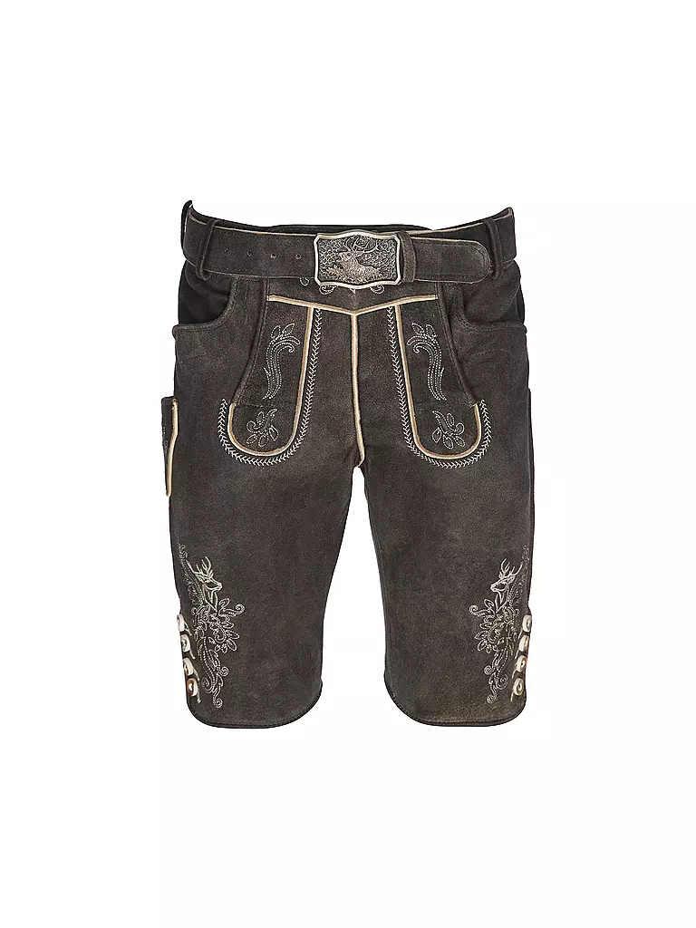 GWEIH & SILK | Lederhose BORIS | Marrone