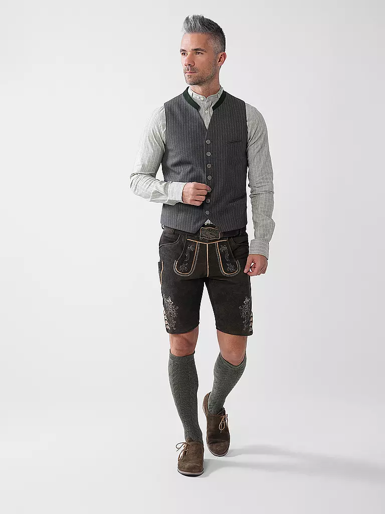 GWEIH & SILK | Lederhose BORIS | Marrone