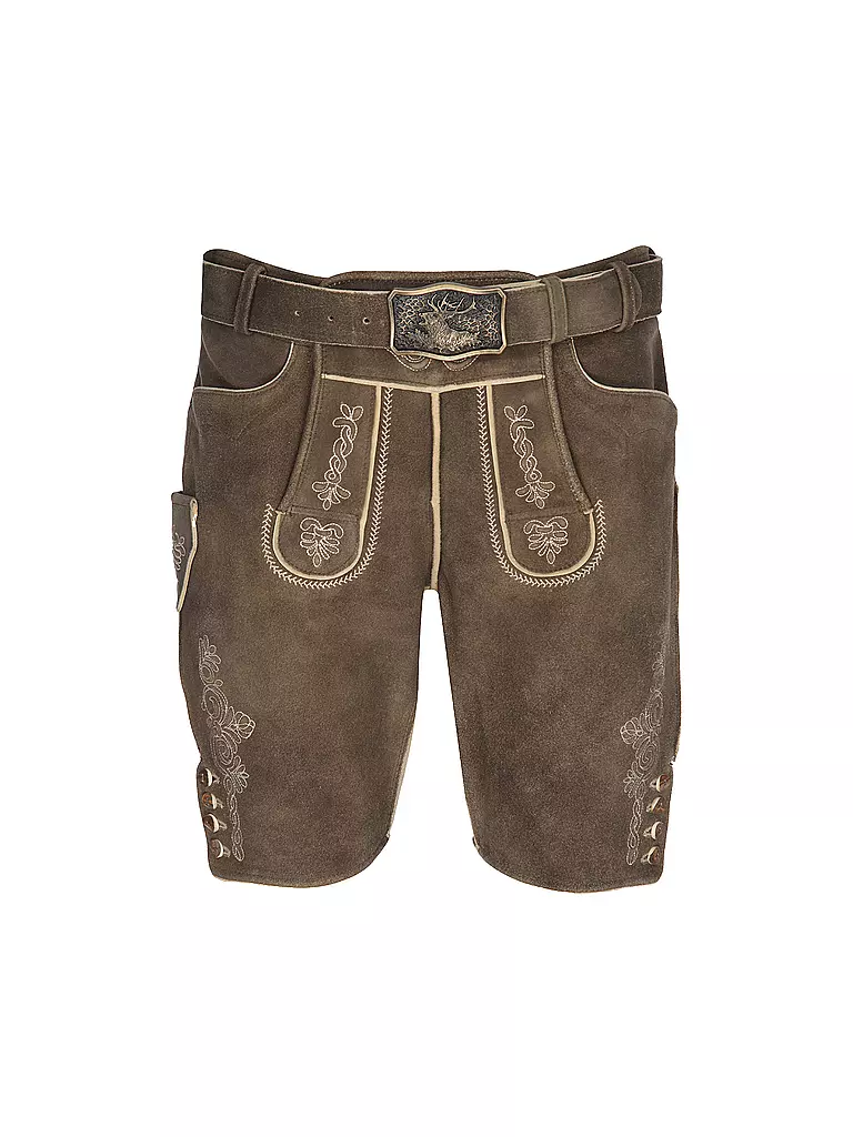 GWEIH & SILK | Lederhose KARLO | Marrone