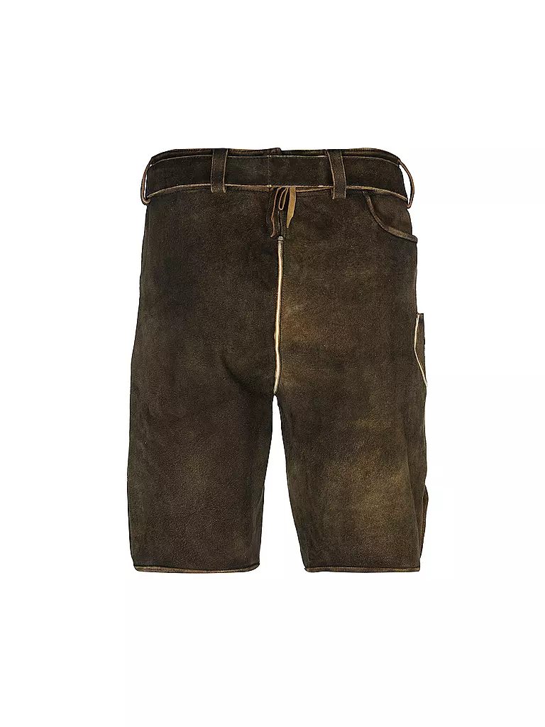 GWEIH & SILK | Pantaloni in pelle JULIAN | Marrone