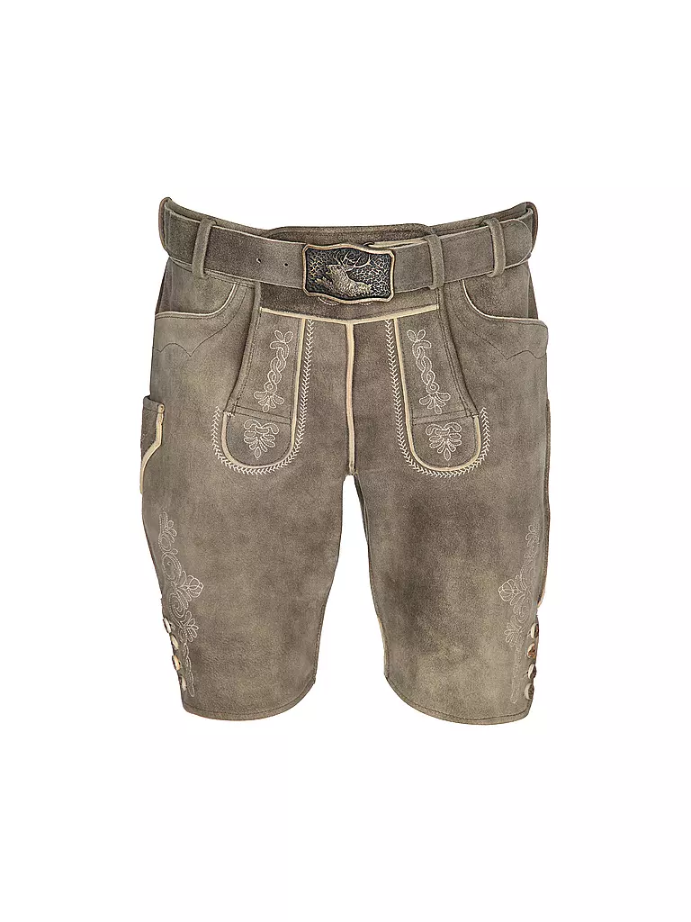 GWEIH & SILK | Pantaloni in pelle KARLO | Marrone