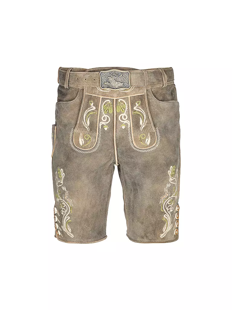 GWEIH & SILK | Pantaloni in pelle LIAM | Beige