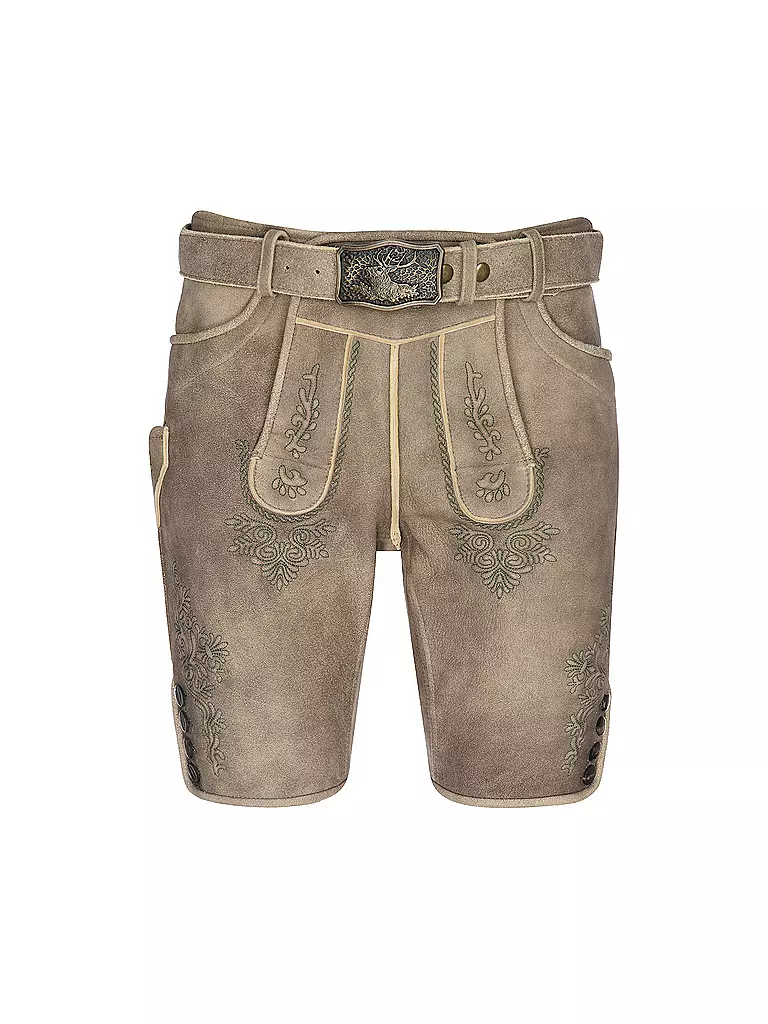 GWEIH & SILK | Pantaloni in pelle MAGNUS | Marrone chiaro