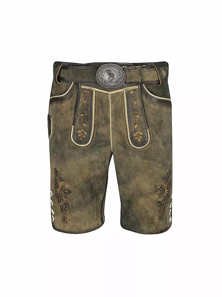 GWEIH & SILK | Pantaloni in pelle tradizionali HIAS | Marrone