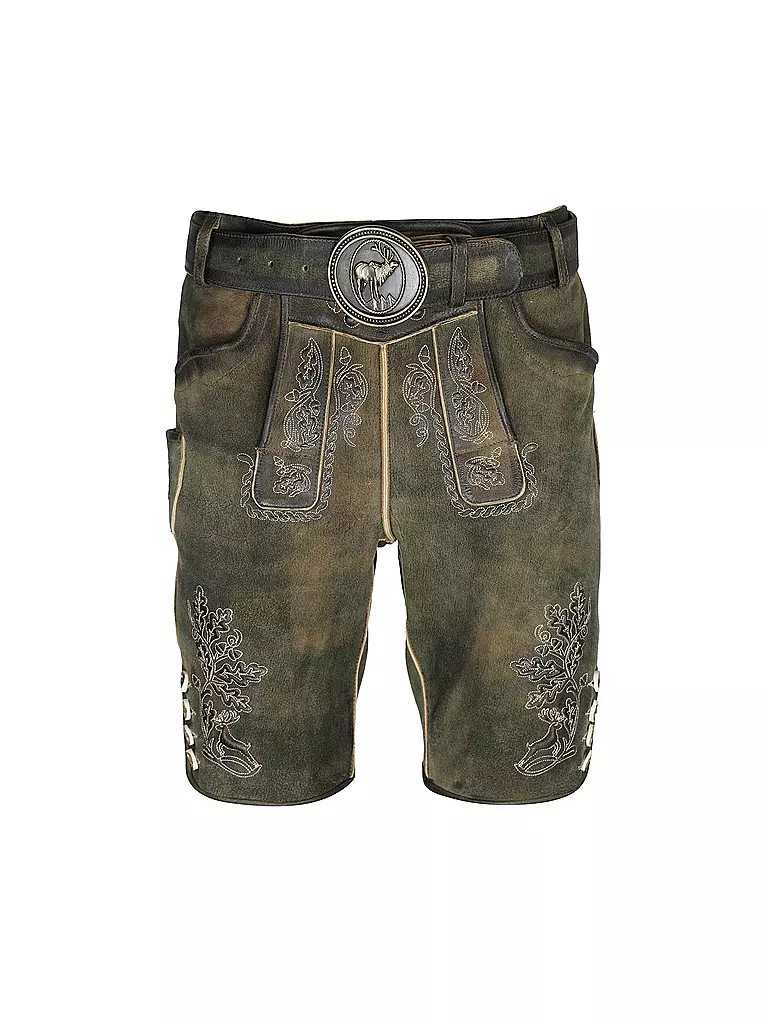GWEIH & SILK | Pantaloni in pelle tradizionali SAMUEL | Marrone