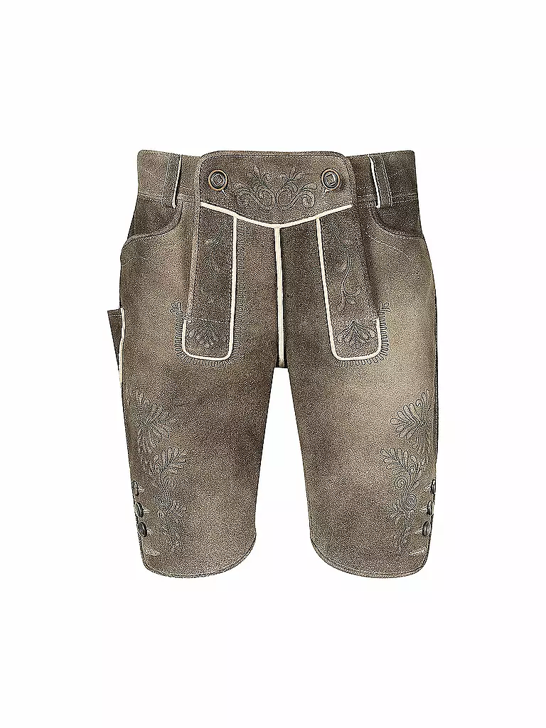 GWEIH & SILK | Pantaloni in pelle tradizionali Vitus | Marrone