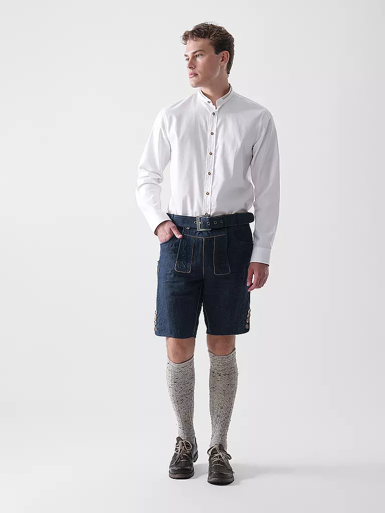 GWEIH & SILK | Pantaloni tradizionali BASTIAN | Blu scuro