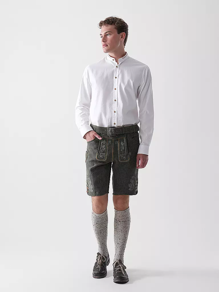 GWEIH & SILK | Pantaloni tradizionali BASTIAN | Verde scuro