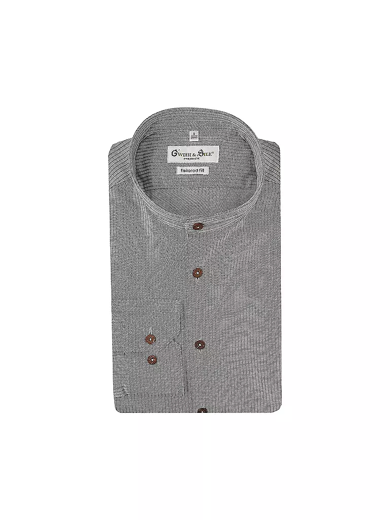 GWEIH & SILK | Trachtenhemd ALPSEE  | Grigio