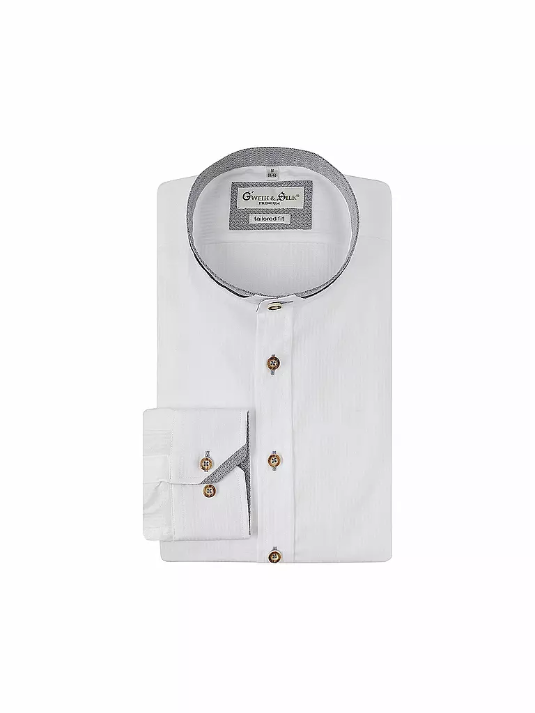 GWEIH & SILK | Trachtenhemd SCHRECKSEE | Bianco
