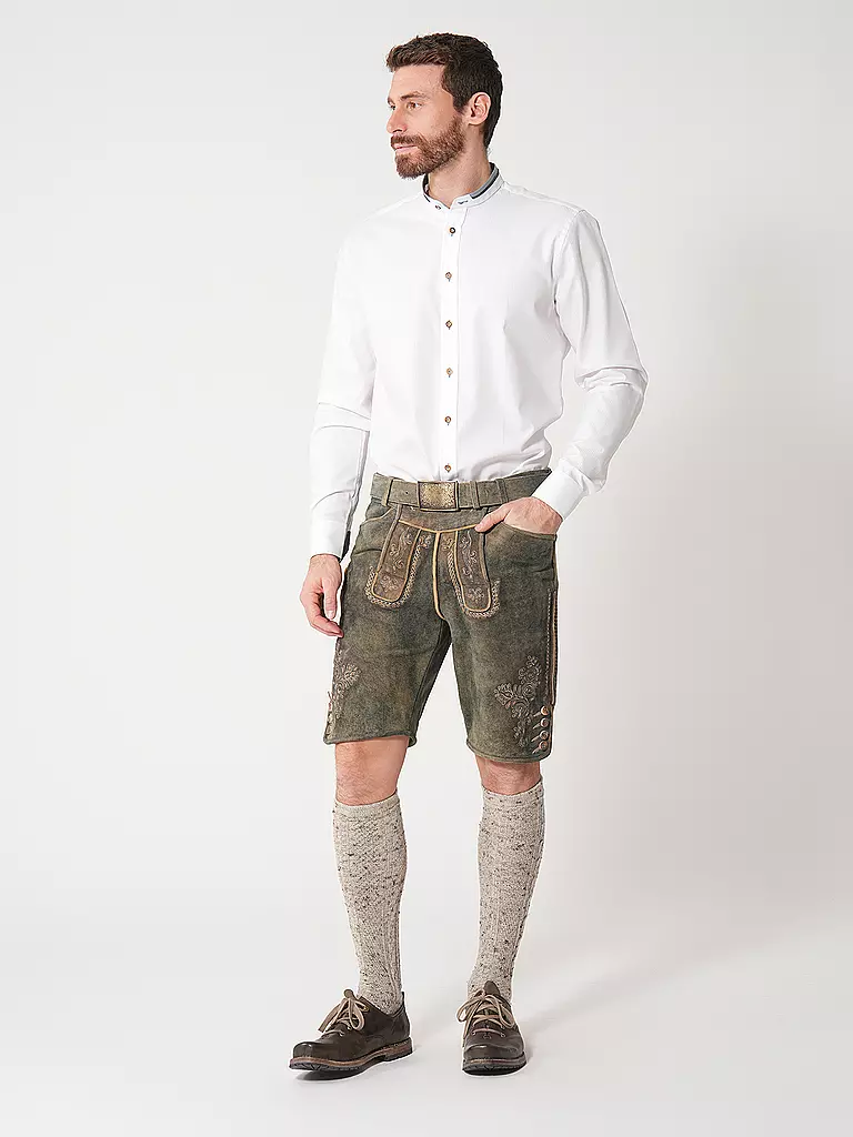 GWEIH & SILK | Trachtenhemd SCHRECKSEE | Bianco