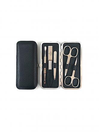 HAMMANN | Set manicure in pelle (nero, 5 pezzi)
