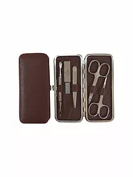 HAMMANN | Set manicure in pelle (Avana, 5 pezzi) | Marrone