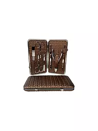 HAMMANN | Set manicure in pelle (bronzo / 7 pezzi) | Rame