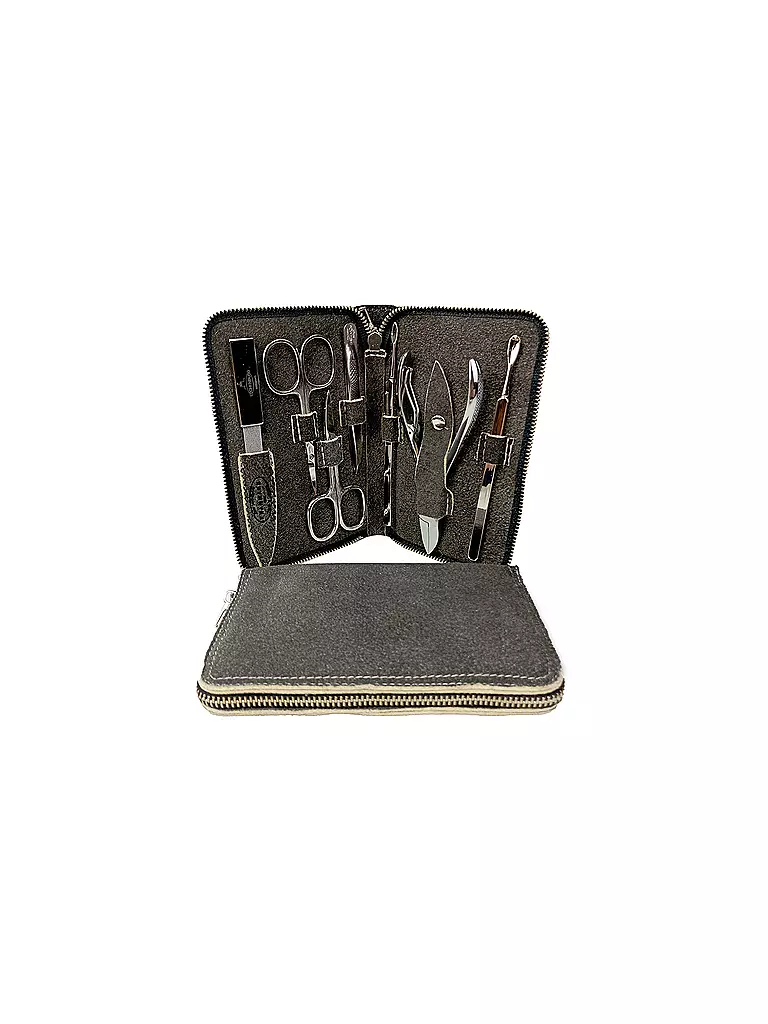 HAMMANN | Set manicure in pelle (Naturale / 7 pezzi) | Senza colore