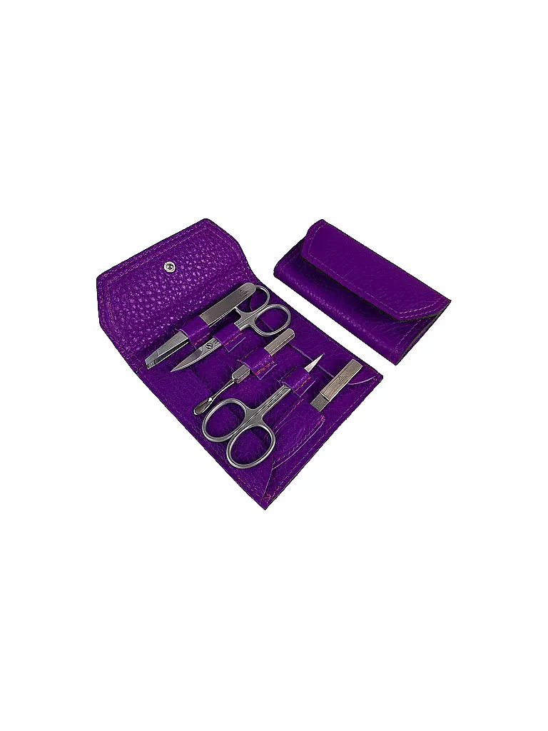 HAMMANN | Set manicure in pelle (Orchidea, 5 pezzi) | Lilla