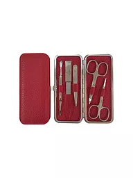 HAMMANN | Set manicure in pelle (Avana, 5 pezzi) | Rosso