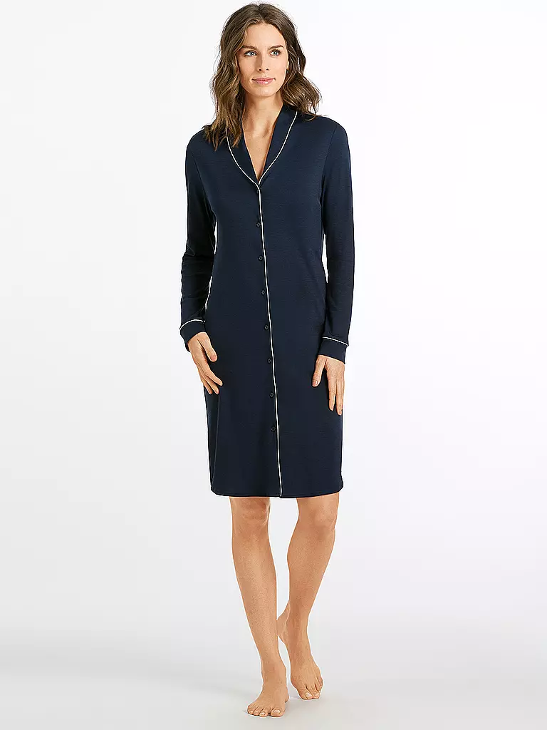 HANRO | Nachthemd Natural Comfort | Blu