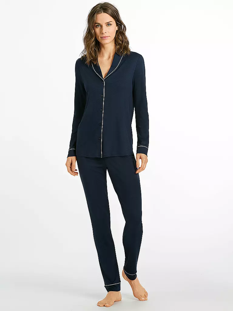 HANRO | Pigiama Natural Comfort | Blu