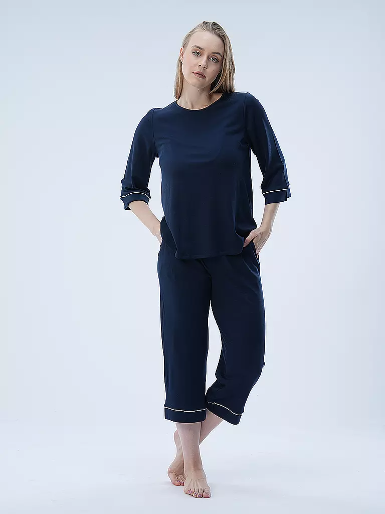HANRO | Pigiama | Blu scuro