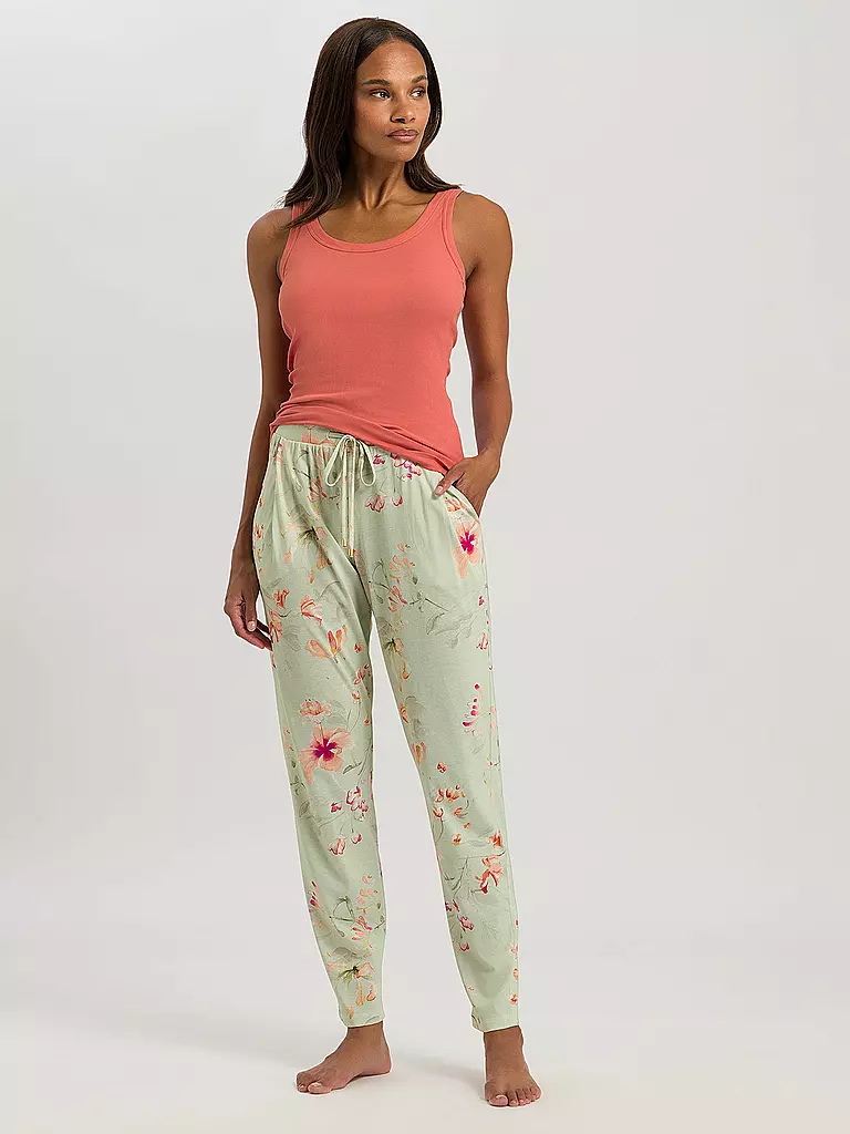 HANRO | Pyjamahose SLEEP & LOUNGE | Verde chiaro