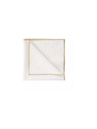 HAOMY | Stoffserviette 40x40cm VERONE Blanc/Creme