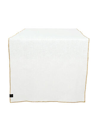 HAOMY | Tischläufer 48x160cm VERONE Bianco/Crema