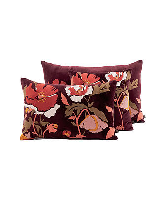 HAOMY | Fodera per cuscino 45x45cm BRISTOL Borgogna