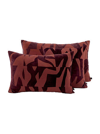 HAOMY | Fodera per cuscino 45x45cm MILTON Borgogna