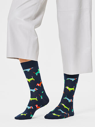 HAPPY SOCKS | Calzini da donna 36-40 PUPPY LOVE navy