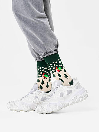 HAPPY SOCKS | Calzini da uomo SANTA taglia 41 - 46 verde scuro