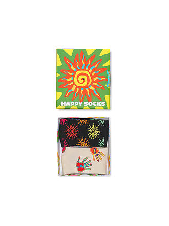 HAPPY SOCKS | Confezione regalo da 2 paia di calzini da donna SUMMER SWIRL taglia 36-40 verde