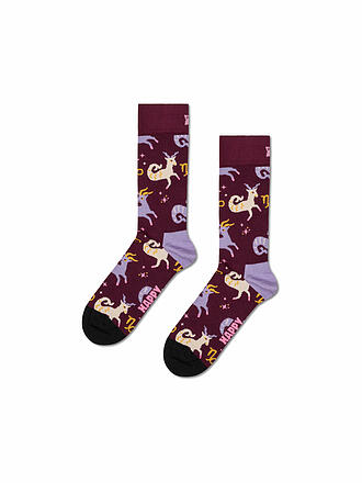 HAPPY SOCKS | Calzini da donna CAPRICORNO 36-40 rosso scuro