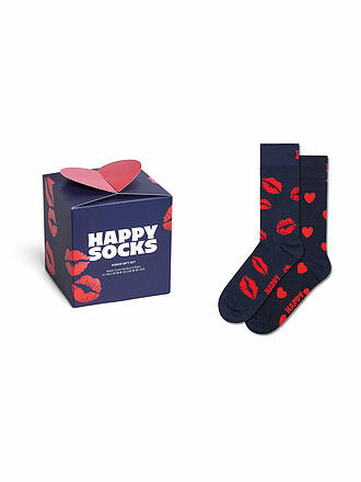 HAPPY SOCKS | Set regalo da donna, confezione da 2, SAN VALENTINO 36-40 blu