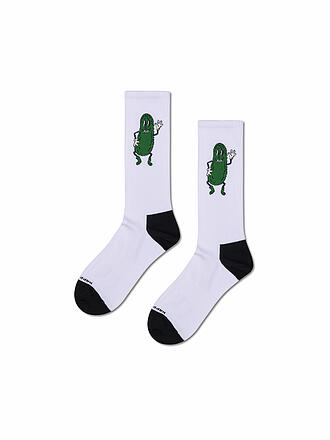 HAPPY SOCKS | Calzini da uomo PICKLE SNEAKER 41-46 white