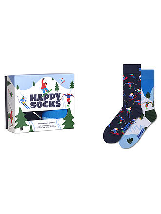 HAPPY SOCKS | Set regalo da uomo, confezione da 2, WINTER SPORTS 41-46 white