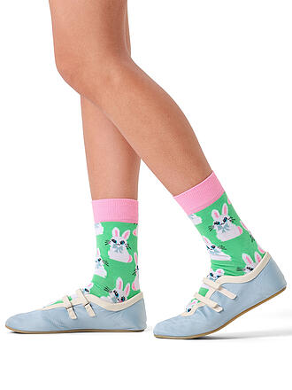 HAPPY SOCKS | Calzini da donna BUNNY 36-40 verde chiaro