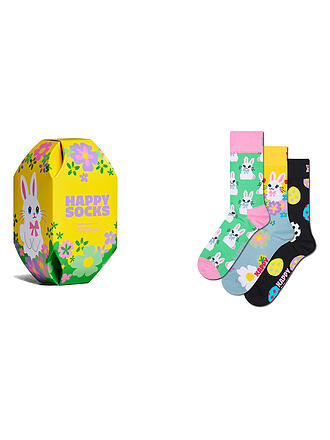 HAPPY SOCKS | Calze da donna EASTER SOCKS confezione da 3 paia taglia 36-40 giallo